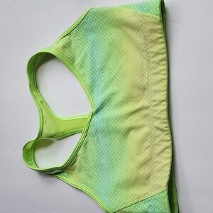 VSX Racerback sports bra Size Medium Victoria's Secret Green Yellow